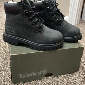 Toddler all black Timberland boots